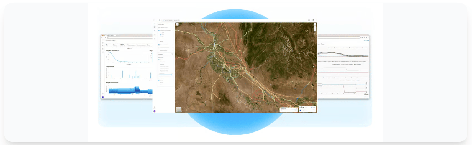 WireWeather analytics dashboard with forecast charts and dynamic line rating readouts